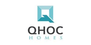 A logo of qhoc homes