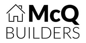 A black and white logo of the mccaw builders.